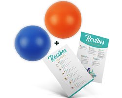 Revibes Stressballen Set van 2 - Handtrainer met Ademhalingsoefeningen