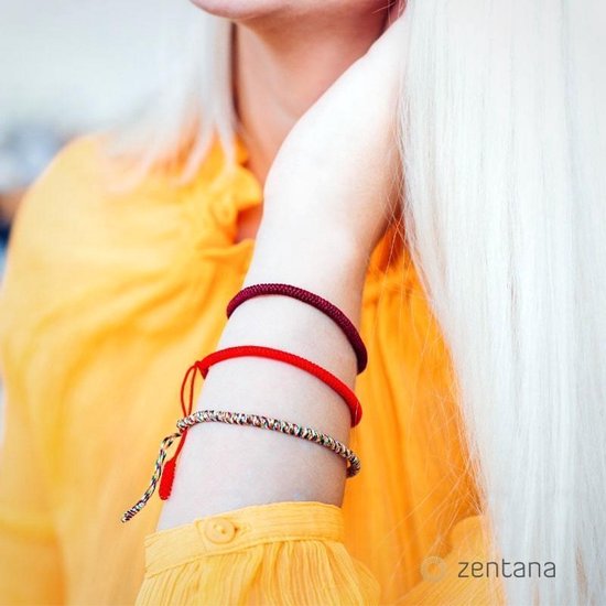 MYGLOAR Zwarte armband, Kabbalah-stoffen