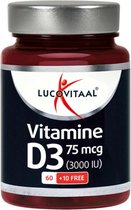 Bol.com Lucovitaal Vitamine D3 75 microgram Voedingssupplement - 70 capsules aanbieding