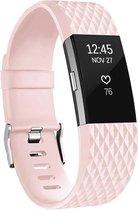 YPCd® Siliconen bandje - Fitbit Charge 2 - Roze - Small