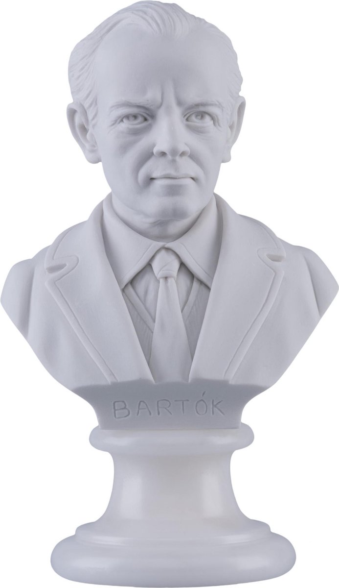 Music Gifts - Albast borstbeeld Bartok - 15 cm