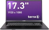 Wortmann AG TERRA MOBILE 1716 Notebook 43,9 cm (17.3") Intel® Core™ i3 8 GB DDR4-SDRAM 240 GB SSD Wi-Fi 5 (802.11ac) Windows 10 Pro Zwart