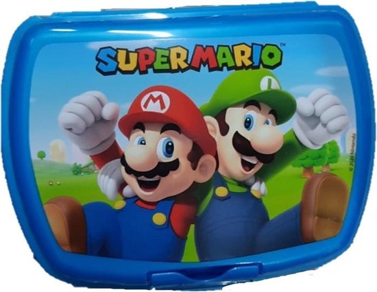 Drijvende kracht kaping kunst Super Mario Lunchbox blauw | bol.com
