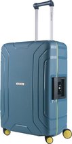 CarryOn Steward TSA Reiskoffer 70 liter - 65cm Middenmaat Koffer met kliksloten - Blauw