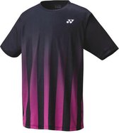 Yonex men's T-shirt | zwart/roze | maat XL