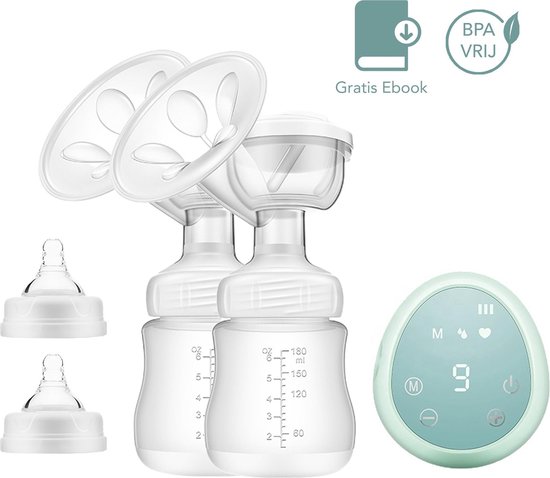  - Borstkolf Electrisch Dubbel – met gratis E-book over verzamelen en bewaren moedermelk
