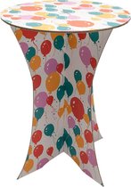 Kleine partytafel (3 stuks) - voor kinderen - ballonnen - statafels - kartonnen cocktailtafel - hoge staantafel - kindertafel