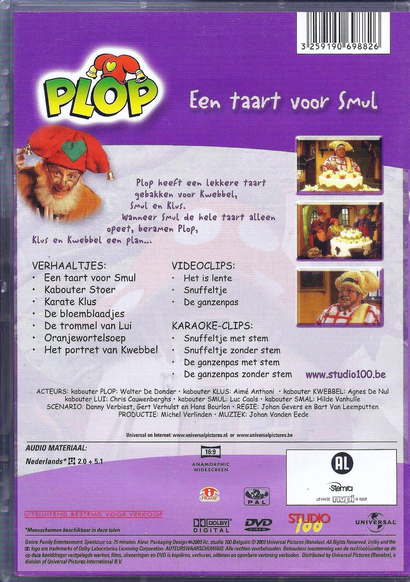 transactie schedel Clancy Kabouter Plop - Taart Voor Smul (Dvd) | Dvd's | bol.com