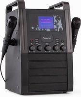 KA8P-V2 BK Karaoke-installatie CD-speler AUX 2 x Microfoon zwart