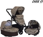 Onyx Kinderwagen met dierenprint - tijgerprint-zebraprint Inclusief Autostoel 17