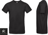 10 pack zwarte shirts Sol's T shirt heren T shirt dames ronde hals - Maat XL