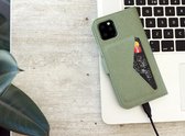 Mobiparts Classic Wallet Case Apple iPhone 12 Mini Stone Groen hoesje