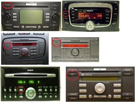 Ford Bluetooth Carkit Muziek Audio Streaming Adapter Aux Module Kabel Radio Autoradio Cd 6000 Cd6000 Cd6006 Focus Fiesta C Max S Max Mondeo Galaxy Transit Accessoires - No Name