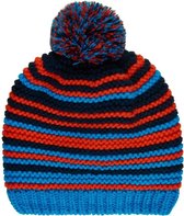 Color Kids - Beanie met fleece voor jongens - Gestreept - Lichtblauw - maat 52CM