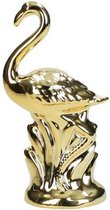 Beeldje Flamingo goud 12x4x7cm