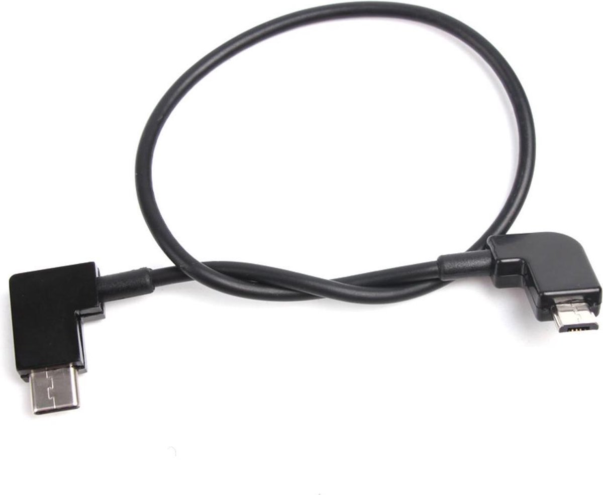 50CAL OTG kabel 30cm USB-C >> Micro-USB (Android) stroom / data / video (oa Mavic Air 2)