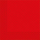 Rode Servetten Vierkant 33cm 20st