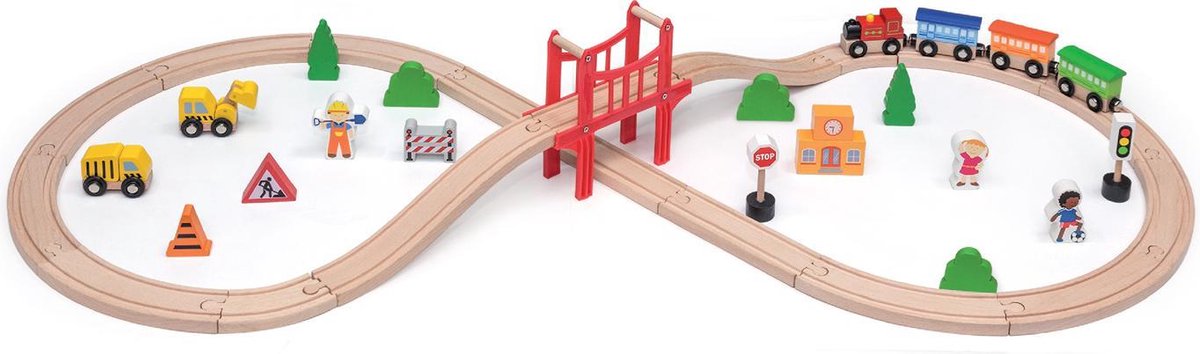 Viga Toys - Treinbaan