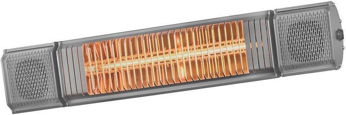 Terrasheater Wifi, muziek en led Heat and Beat 2000Watt Antraciet - Quality Heating