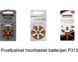Hoortoestel batterijen - P312 - Bruin - Probeerpakket - Welke batterijen  zijn het beste | bol.com