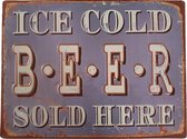Metalen Borden Met Spreuken Ice Cold Beer Motieven Tekst Retro Vintage Wandborden Verzamelen Verjaardag Mancave Cadeau Vaderdag kerst sinterklaas