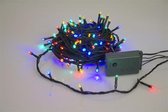 KERSTBOOMVERLICHTING | 12 METER | 160 LED LAMPJES | MULTICOLOR | GROENE DRAAD | 24V