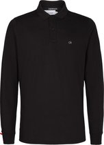 Calvin Klein Lange Mouw Polo Liquid Touch Zwart (K10K105691 - BEH)