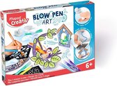 Knutsel en kleurset - blowpen airbrush voor kids