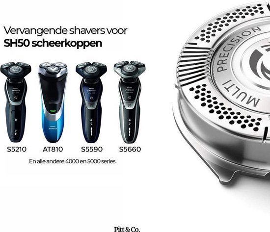 ledematen Ik heb een contract gemaakt Uitrusten 3 Scheerkoppen – Universeel – Geschikt voor Philips 5000 serie SH50/50 –  Scheerkoppen... | bol.com
