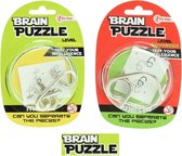 Breinbreker - Brain Puzzle - Hersenkraker - Brainbreaker - Puzzel -  Beginner - Advanced - Set van 2 - Brain teaser
