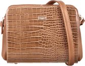 David Jones small Crossbodytas - Cognac bruin - Croco