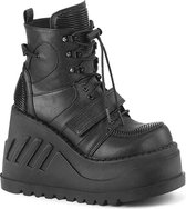 DemoniaCult - STOMP-13 Plateau Laarzen - US 10 - 40 Shoes - Zwart