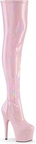 Pleaser Plateau Overknee Laarzen -37 Shoes- ADORE-3000HWR Paaldans schoenen Roze