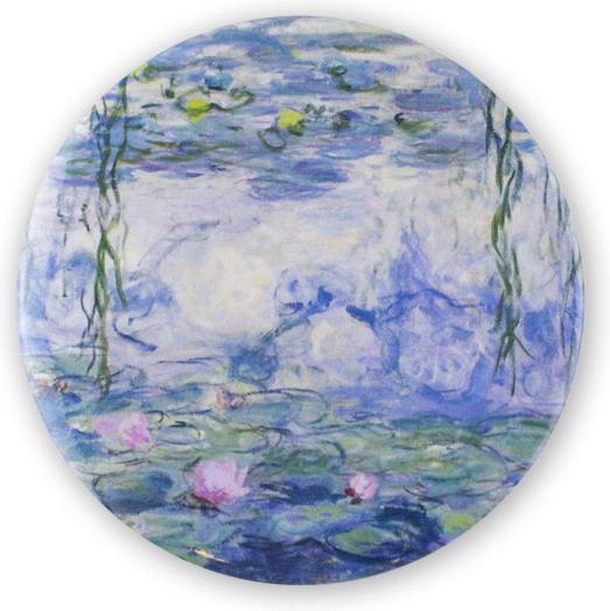 Zakspiegeltje Ø 80 mm, Monet, Waterlelies