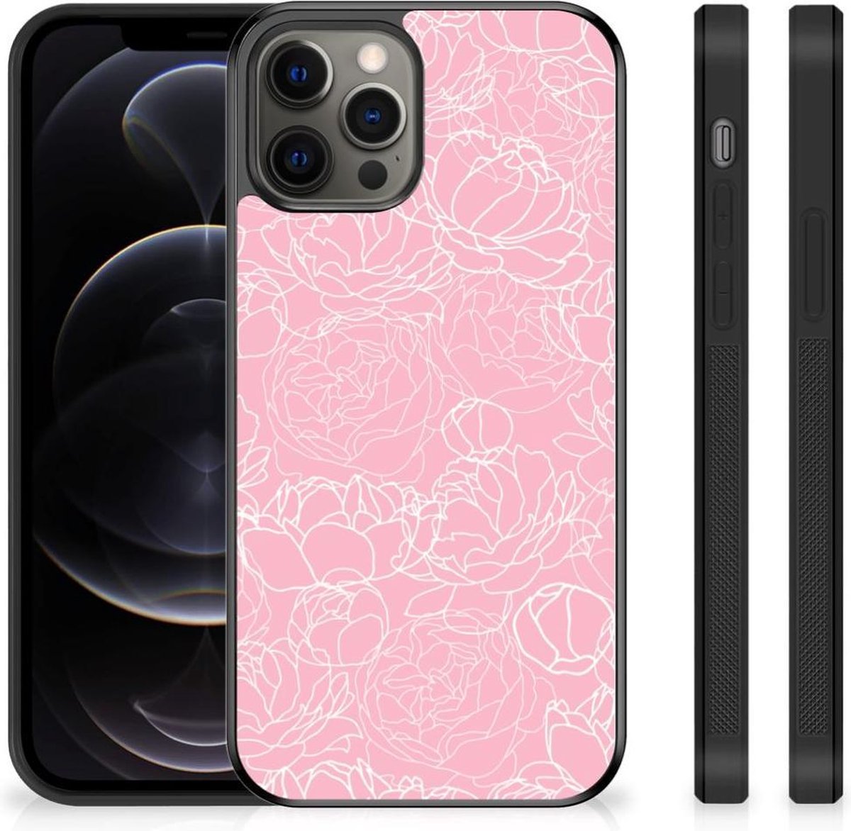 iPhone 12 Pro Max Skin Case White Flowers