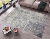 Vintage vloerkleed Adeline - grijs 80x150 cm