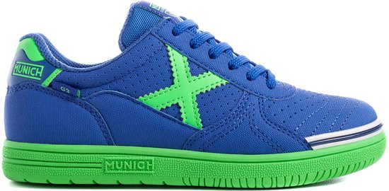 Munich Sneakers - Maat 34 - Unisex - blauw/limegroen | bol.com