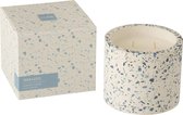 J-Line Geurkaars Terrazzo Blauw/Wit Large