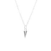 Jewelryz | Ketting Spike | Piek | 925 zilver | Halsketting Dames Sterling Zilver | 50 cm