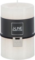 J-Line Cilinderkaars Stompkaars Vanille M 48H Set van 12 Stuks