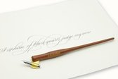 Kalligrafie Set Handwritmic Oblique Rose Wood Penhouder + 1  Nikko G Nib