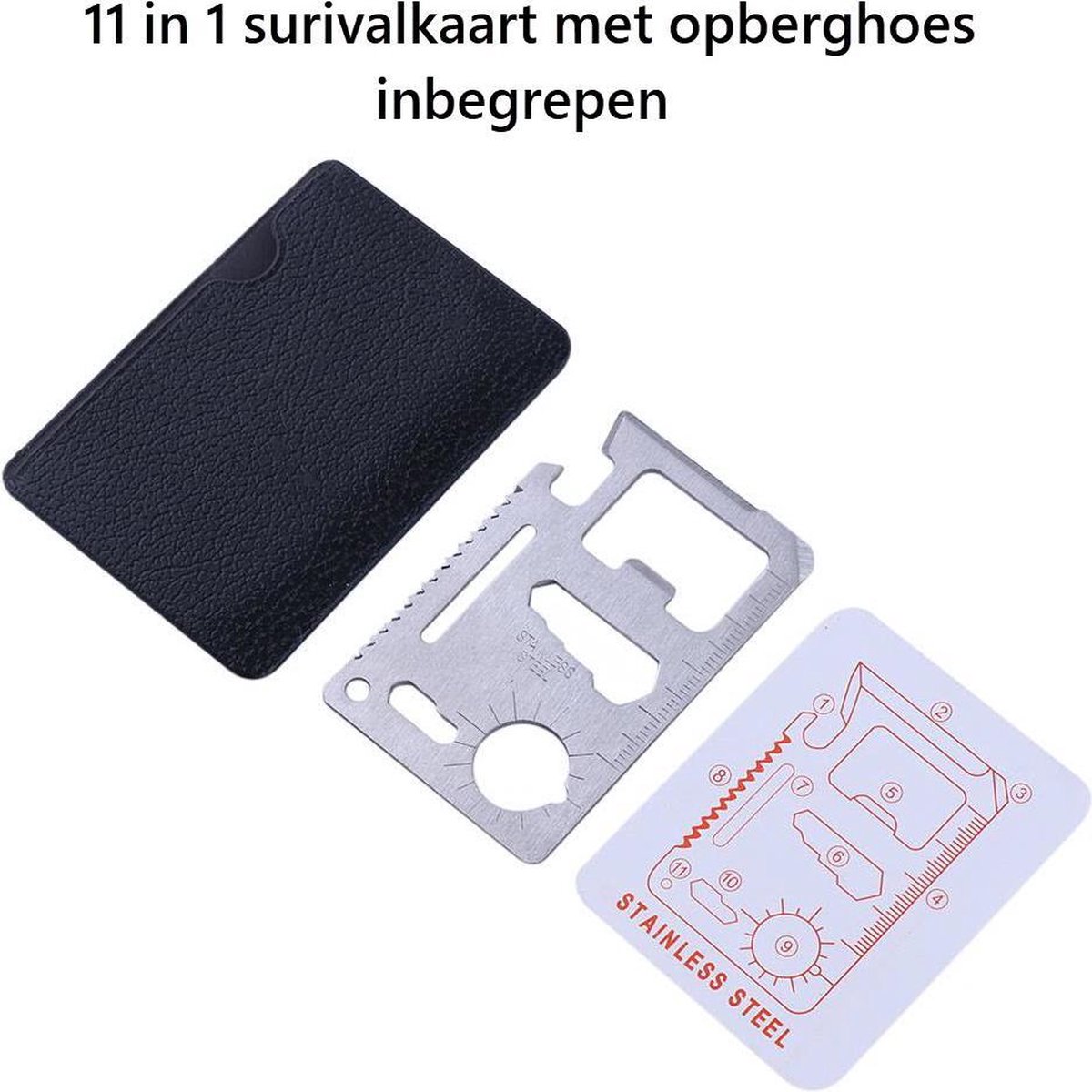 Carte de survie multifonctionnelle 22 en 1 et carte multi-outils gratuite  