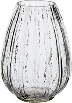 Vaas glas - Trendy vorm - Helder glas - H 25 cm x D 18 cm Affari