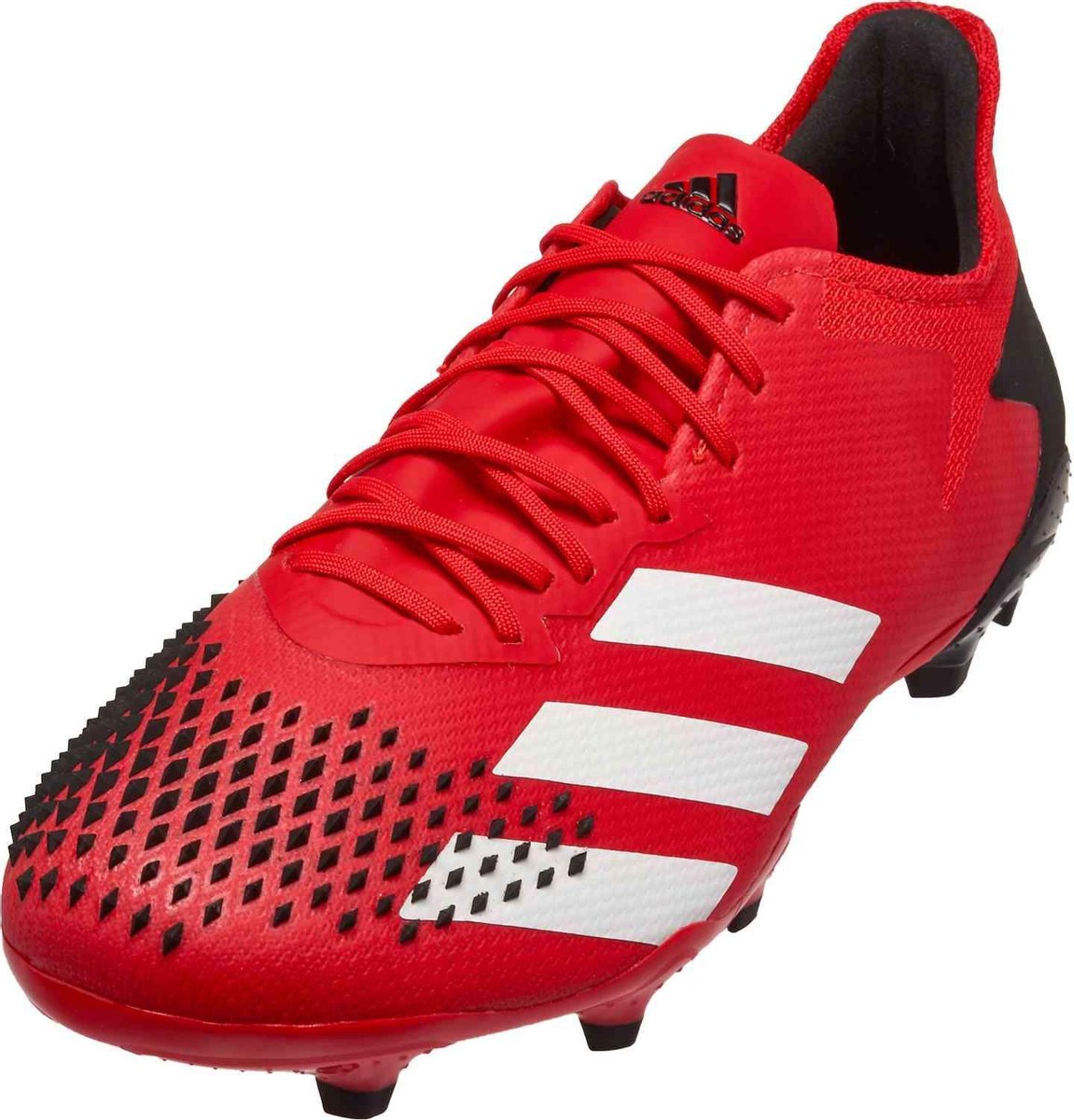adidas Predator 20.2 FG voetbalschoenen heren rood/wit | bol.com