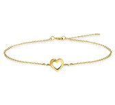 N-joy trendstyle Geelgouden armband 10445 met hart