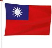 Taiwanese Vlag Taiwan 100x150cm - Kwaliteitsvlag - Geschikt voor buiten