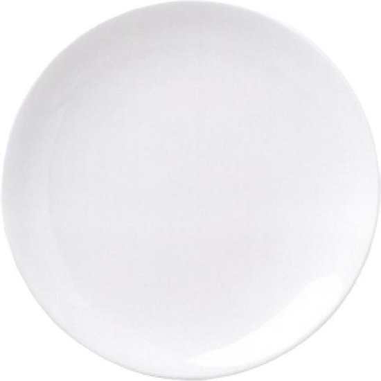 Gural Ent Set 6 Assiette plate 25 cm Porcelaine Wit 601113