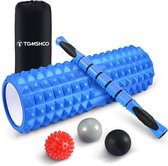 Massageroller | Fitness Set | Massagebal | Reflexzonemassage | Foam Roller | 6-in-1 | Bevorderen de doorbloeding