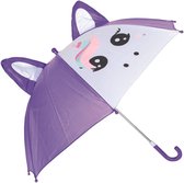 Kinderparaplu voor meisjes - Unicorn / Eenhoorn - Paraplu voor kinderen - Dieren - Paars - Kinder