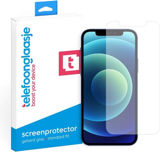 Telefoonglaasje Screenprotectors - Geschikt voor iPhone 12 - Case Friendly - Gehard Glas Screenprotector - Geschikt voor iPhone 12 - Beschermglas